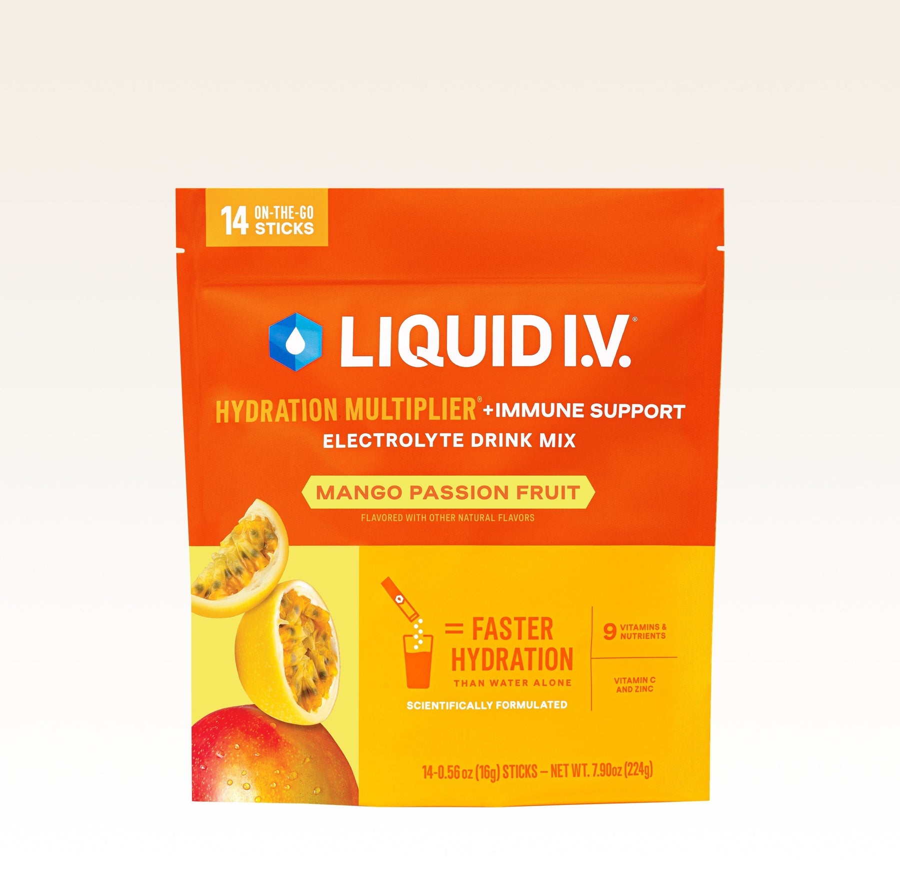 Mango Passionfruit Hydration Multiplier® +Immune Support - Tropical Daily Blend