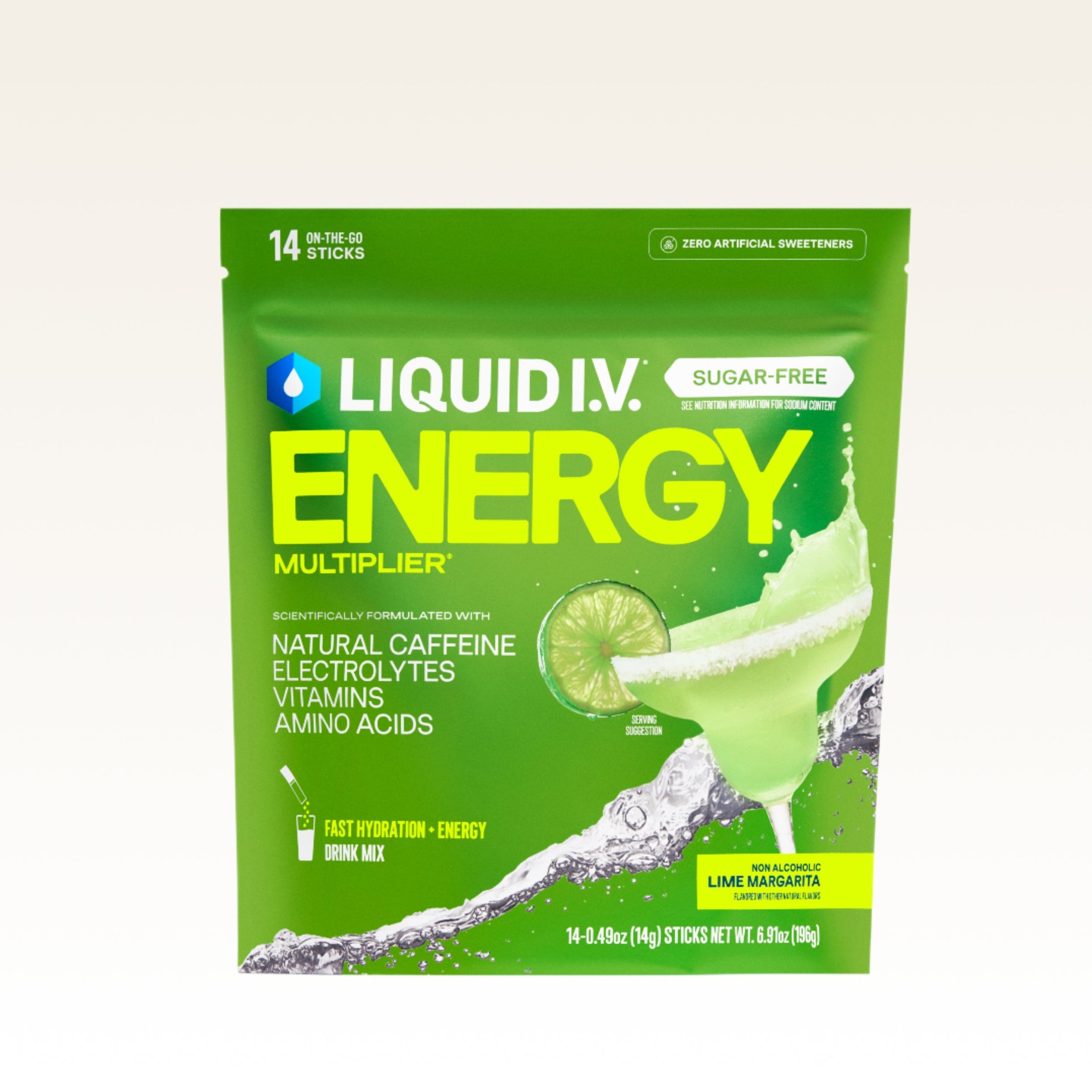 Lime Margarita Mocktail Sugar-Free Energy Multiplier® - Citrus Clean Flow